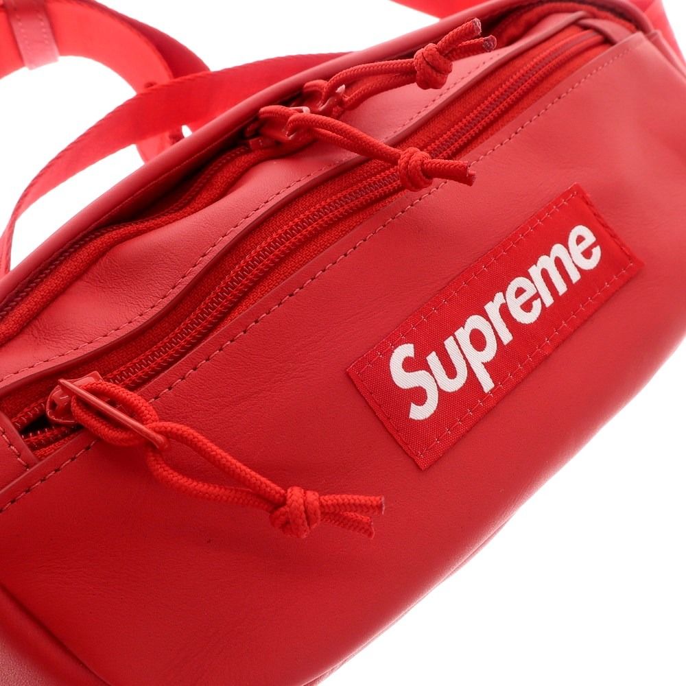 中古】シュプリーム Supreme 2023年秋冬 Leather Waist Bag ウエストバッグ レッド【W30xH14xD7】【メンズ】 -  メルカリ