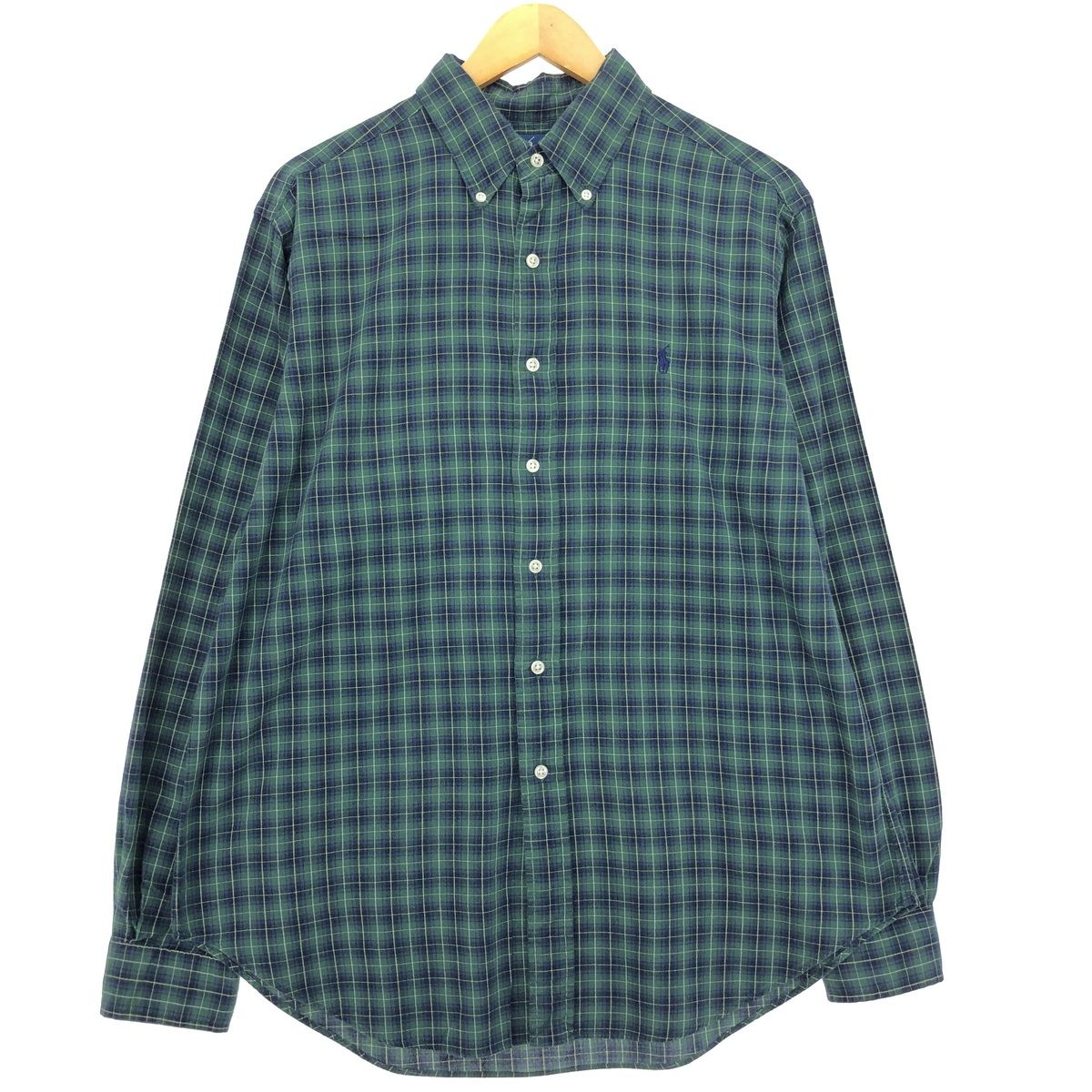 古着 ラルフローレン Ralph Lauren Ralph Lauren CLASSIC FIT 長袖 ボタンダウンチェックシャツ メンズL/eaa422450