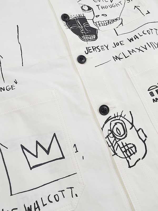 JUNYA WATANABE MAN バスキア　ウェザープリントジャケット JUNYA WATANABE MAN ) 綿ウェザープリント Jean-Michel Basquiat