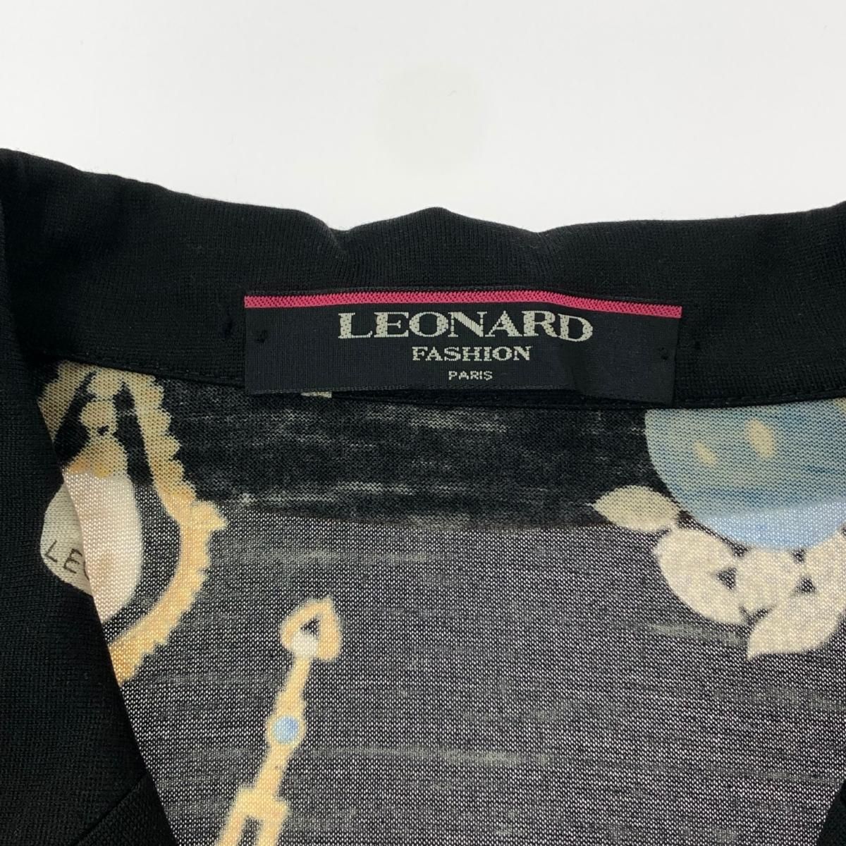LEONARD レオナール コート サイズ:M ジュエリー/宝石総柄/ジャケット