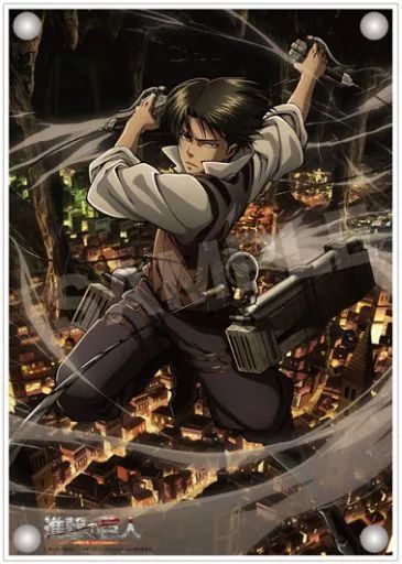 進撃の巨人　リヴァイ アクリルスタンド　パネル 進撃の巨人 描き下ろしアクリルスタンド 【リヴァイ】 – IG Port