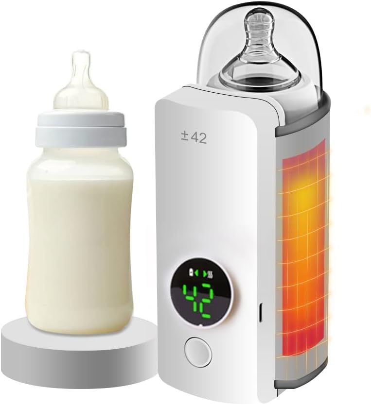 ボトルウォーマー哺乳瓶 ミルクウォーマー 6段階温度調節 リアルタイムの温度表示 温め＆ 