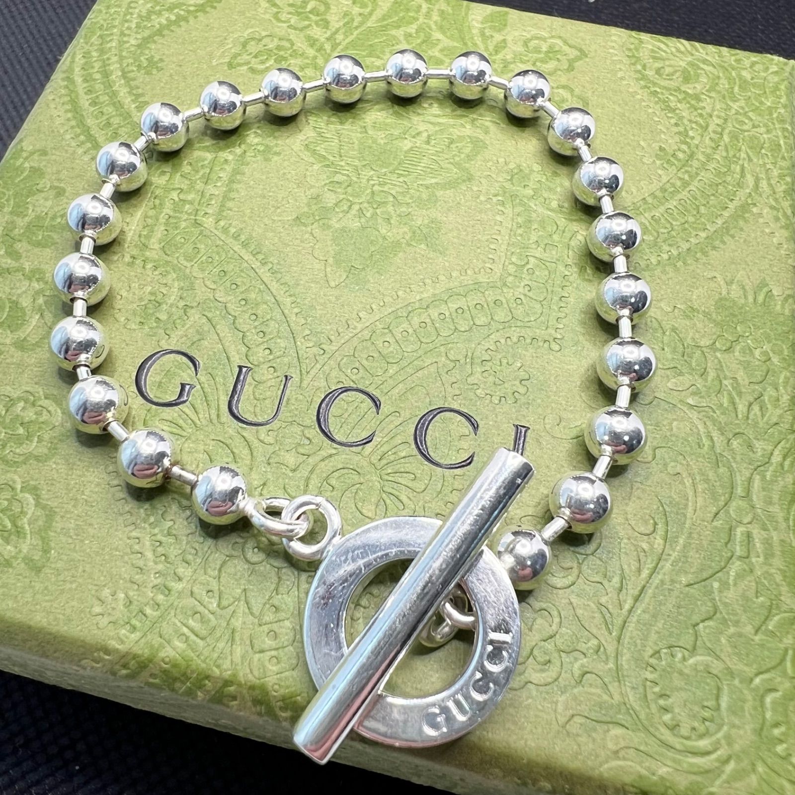 GUCCI グッチ ブレスレット ボールチェーン SV925 シルバー 2328