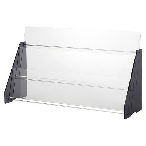 エヌケイ パンフレットスタンド壁掛ダークメタリック HP-W110