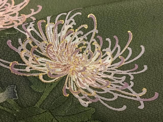 平和屋着物○訪問着 手描き 乱菊 暈し染め 金彩 正絹 逸品 AABA8873zg