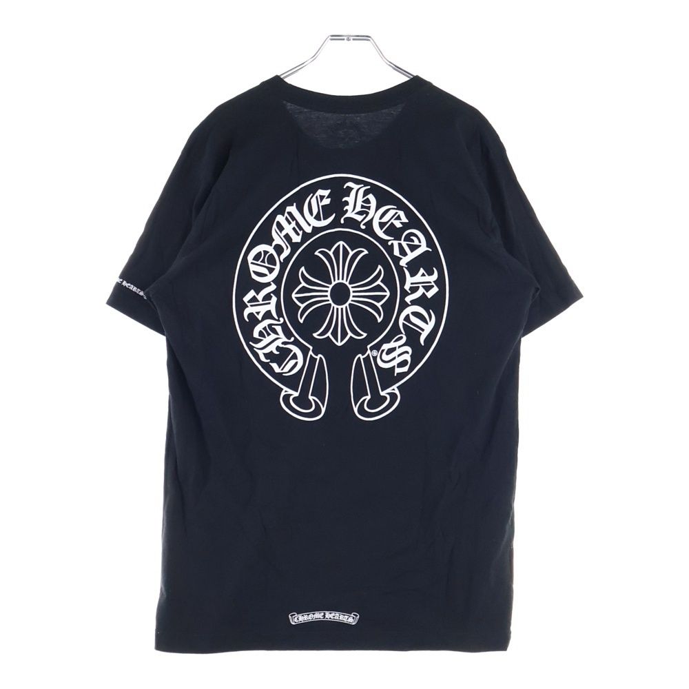CHROME HEARTS クロムハーツ CHプラス バックホースシュー 半袖Tシャツ カットソー ブラック