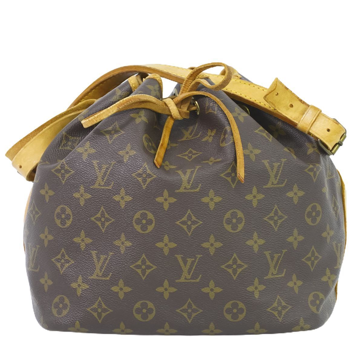 本物 ルイヴィトン LOUIS VUITTON LV プチノエ モノグラム ショルダーバッグ ブラウン M42226 Petit Noe ビトン バッグ  中古 - メルカリ