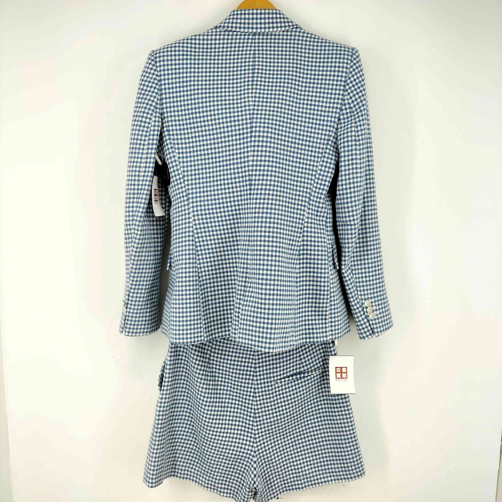 サラ ザラ ZARA HOUNDSTOOTH BLAZER BUTTONED BERMUDA SHORTS