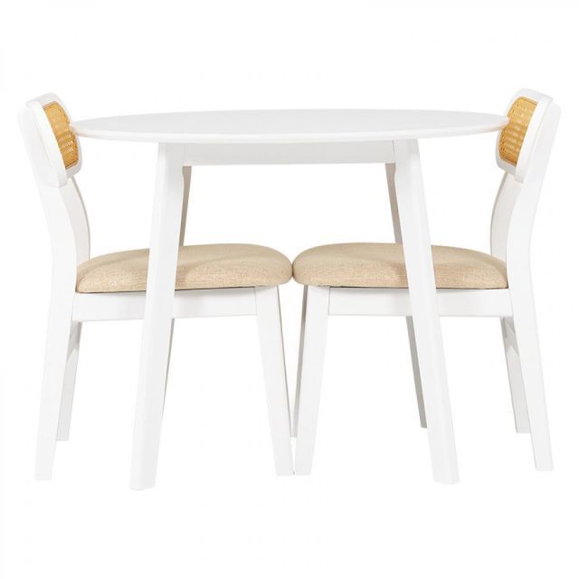 萩原 Hagihara ダイニング3点セット ホワイト SH-B8640WH54WH3S 新生活 一人暮らし デザイン おしゃれ インテリア 家具