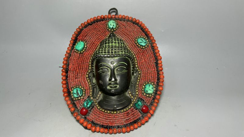 旧蔵 時代物 大型純銅仏像 インテリア 美術品 美品 約4.85kg （絆 