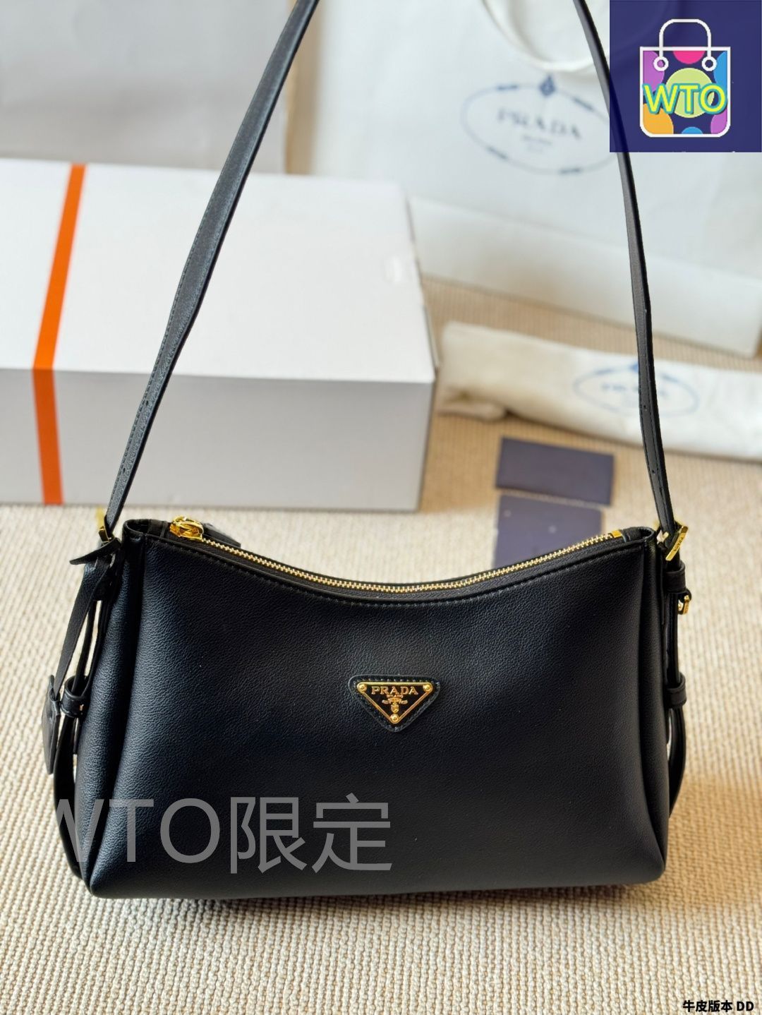 プラダ カーフレザーAIMEEショルダーバッグ ブラック 今日特価】Prada aimee プラダ エイミー フルレザー ショルダー