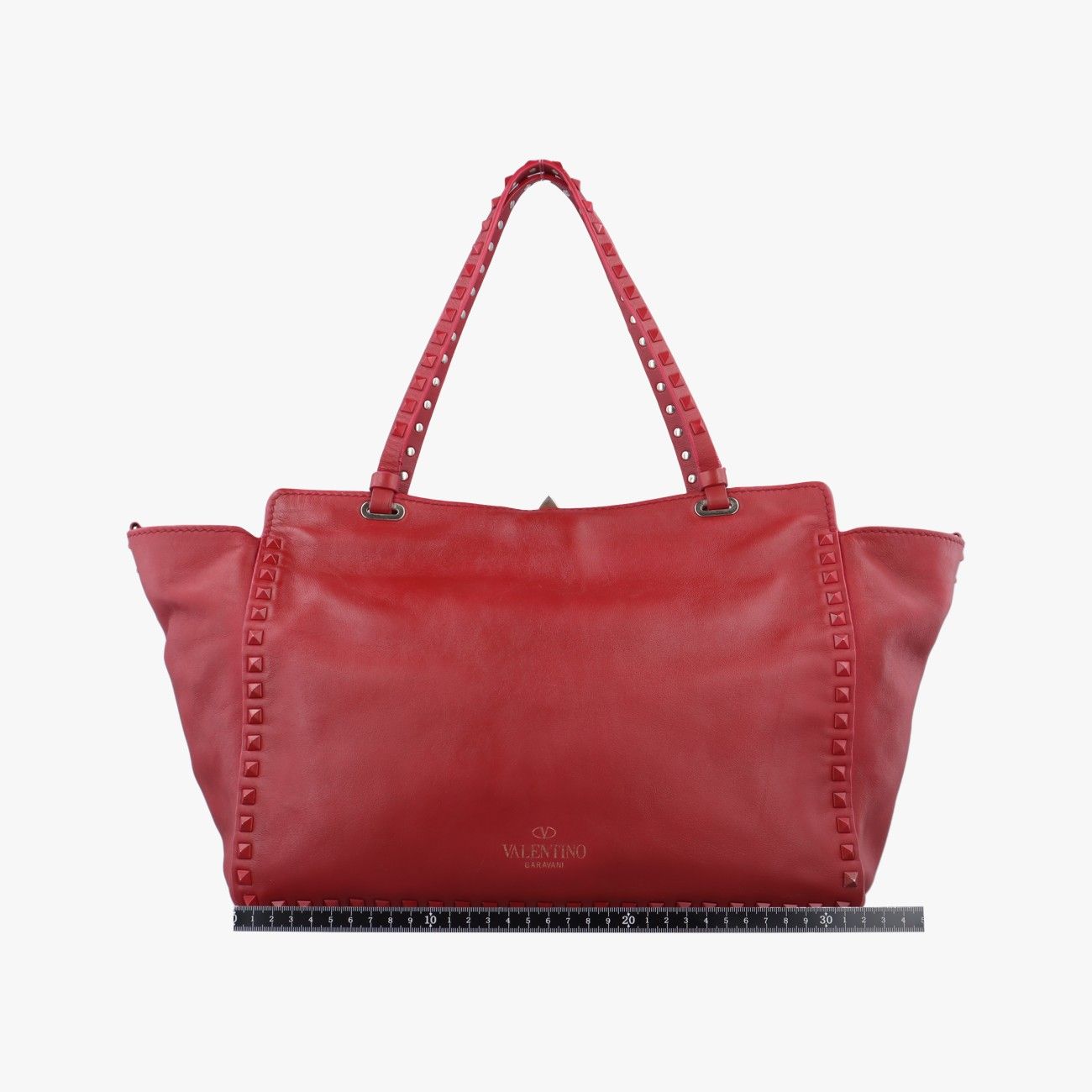 VALENTINO ミックスツイード スタッズ キュロット レッド 36 VALENTINO ミックスツイード スタッズ キュロット レッド 36