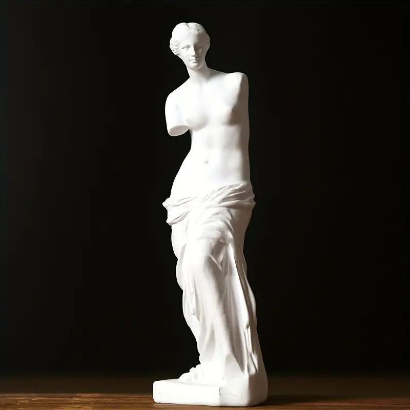 ヴィーナス像 レプリカ樹脂彫刻1pc ノルディック・ヴィーナス像彫刻、フィギュア像装飾、ホーム装飾リビングルーム高級デスクトップ、クラフト装飾アクセサリー、デスクトップオーナメ
