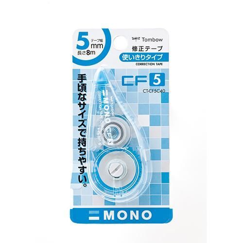 まとめ トンボ鉛筆 修正テープ モノCF5C 40ブルー CT-CF5C40 ×50セット