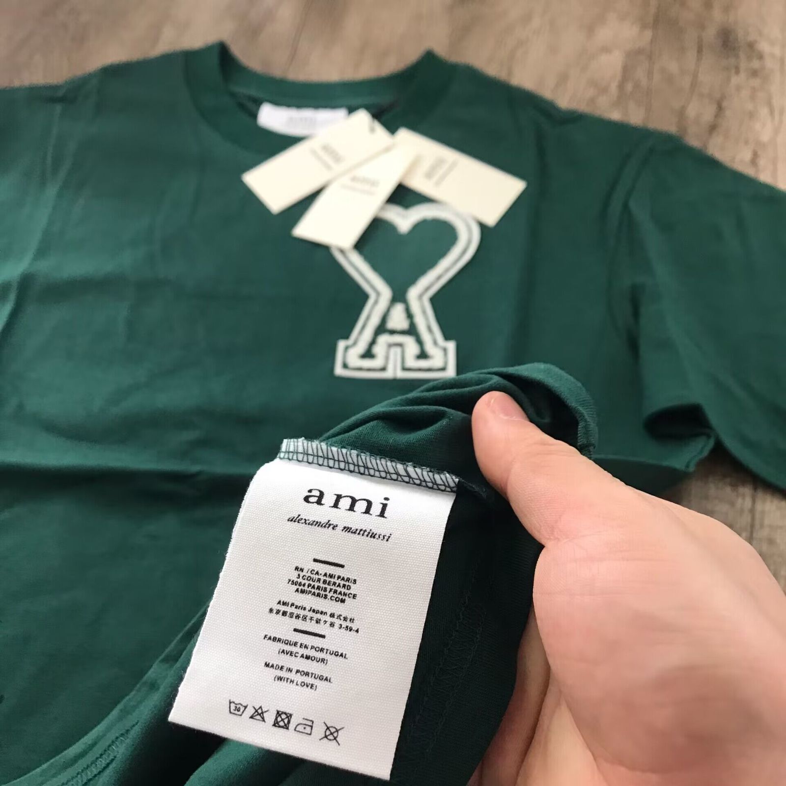 amiparis アミパリス 半袖 緑 グリーン Tシャツ - トップス