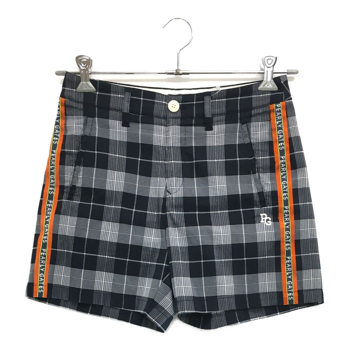 レディース パーリーゲイツ PEARLY GATES ショートパンツ 0 S 紺系 ネイビー チェック