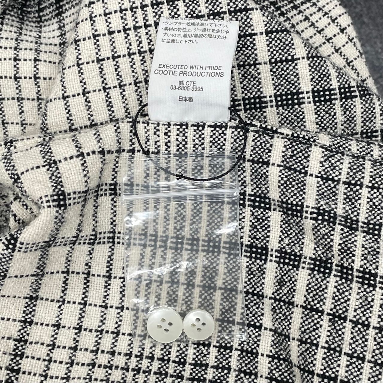 定価39600円 未使用品 COOTIE PRODUCTIONS 22AW Ombre Check Open Collar Pullover L/S  Shirt オンブレ チェック プルオーバー シャツ クーティー プロダクションズ CTE-22A403 M