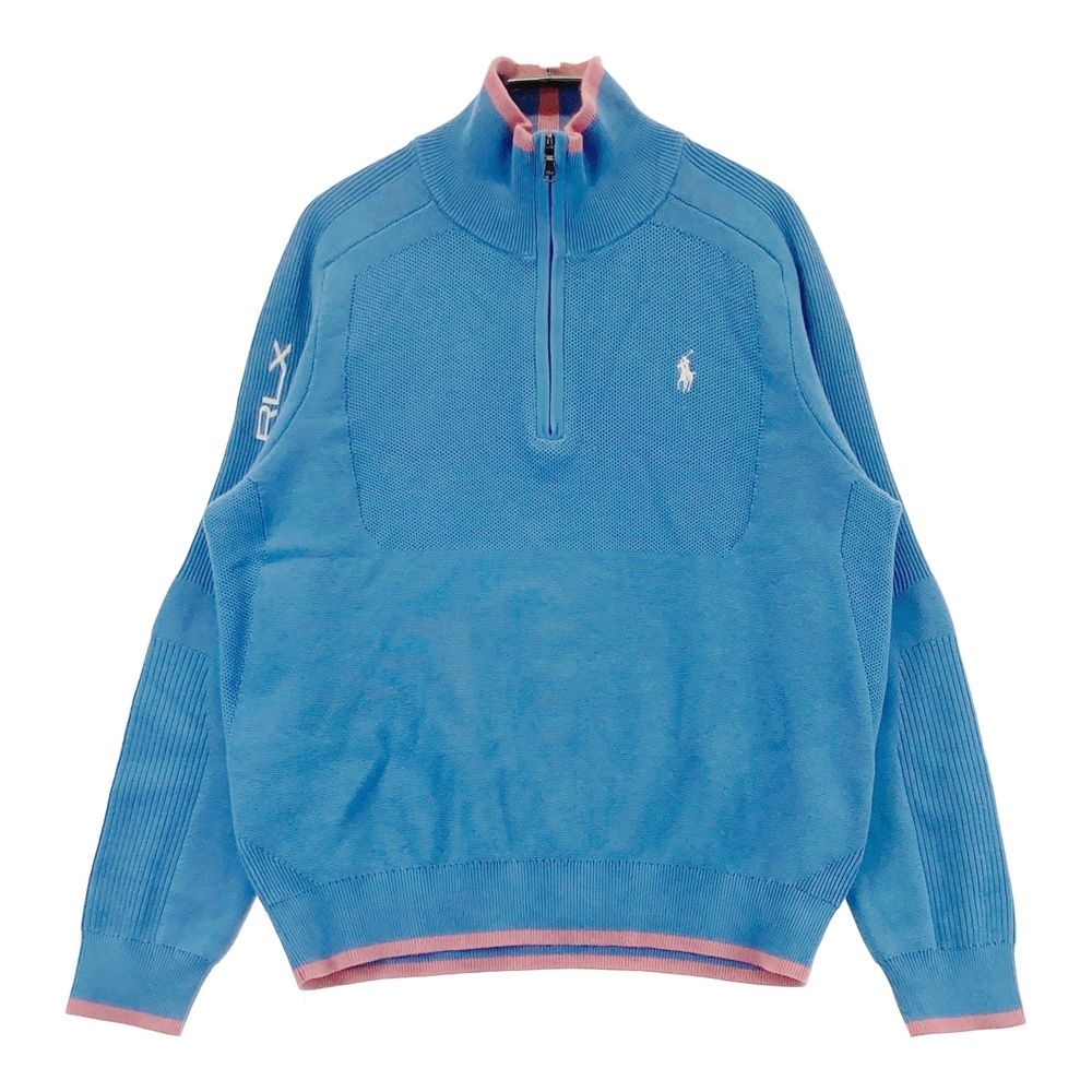 サイズ：M RLX ラルフローレン ハーフジップ ニットセーター