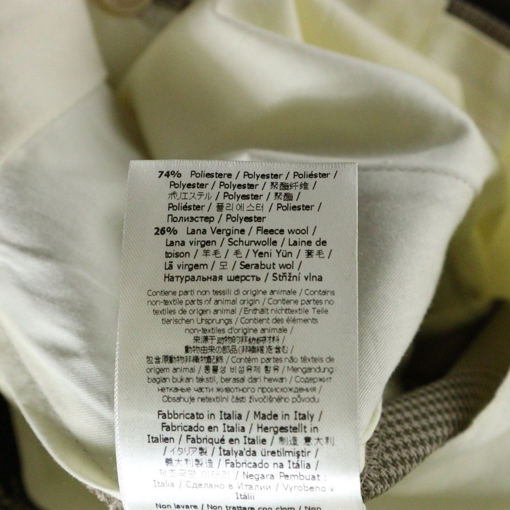 FENDI (フェンディ) 千鳥格子柄 2タック ウール スラックス