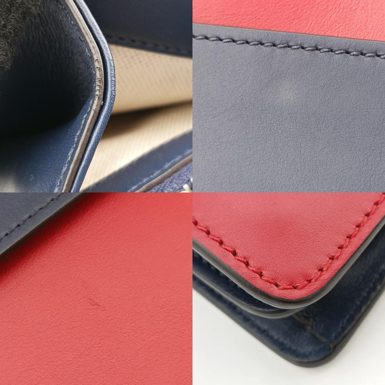 グッチGucciディオニュソスレッド×ホワイト×ネイビー×マルチカラーレザー403348I022598141