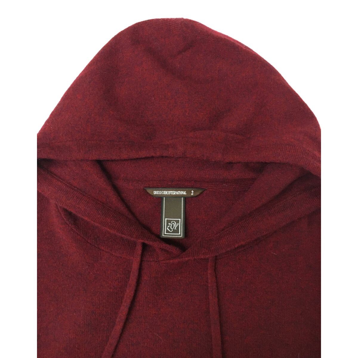ZOY - coco 中古 ゾーイ ZOY メンズ セーター L 赤系 エンジ色 フード付き カシミヤ ニットパーカー ZOY - coco 中古 ゾーイ ZOY メンズ セーター L 赤系 エンジ色
