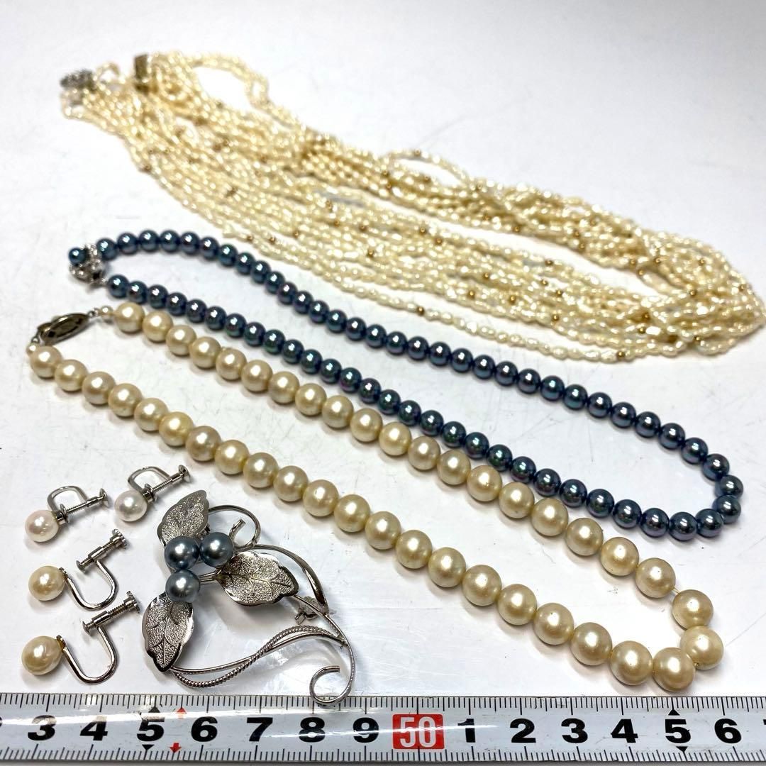 silver刻印等パールネックレス 145g 東H6-0423ア11