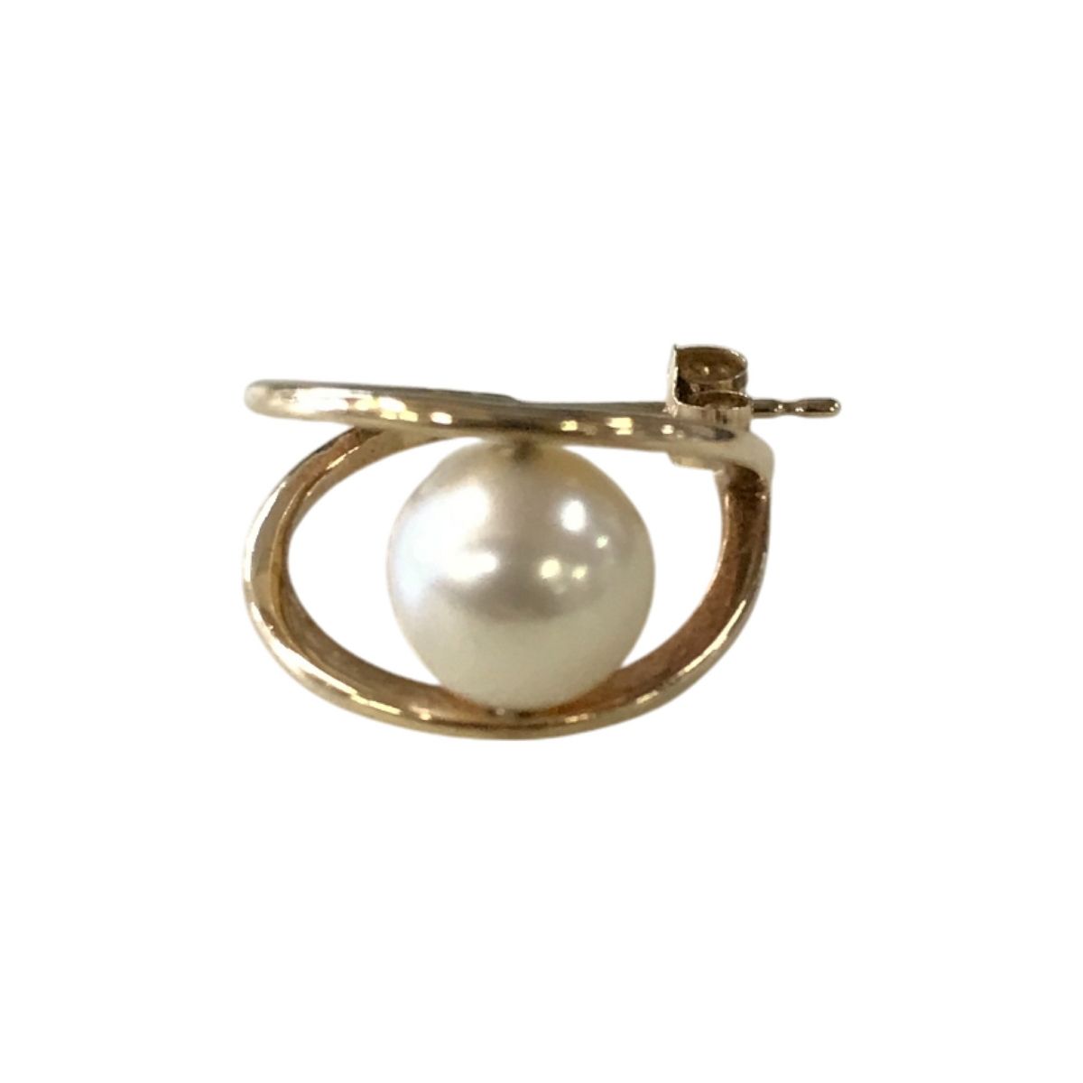 K10 ゴールド パール ピアス 片耳 刻印 ピンクゴールド レディース 一般 T10379511 SIROKUMA-CORPORATION_COM