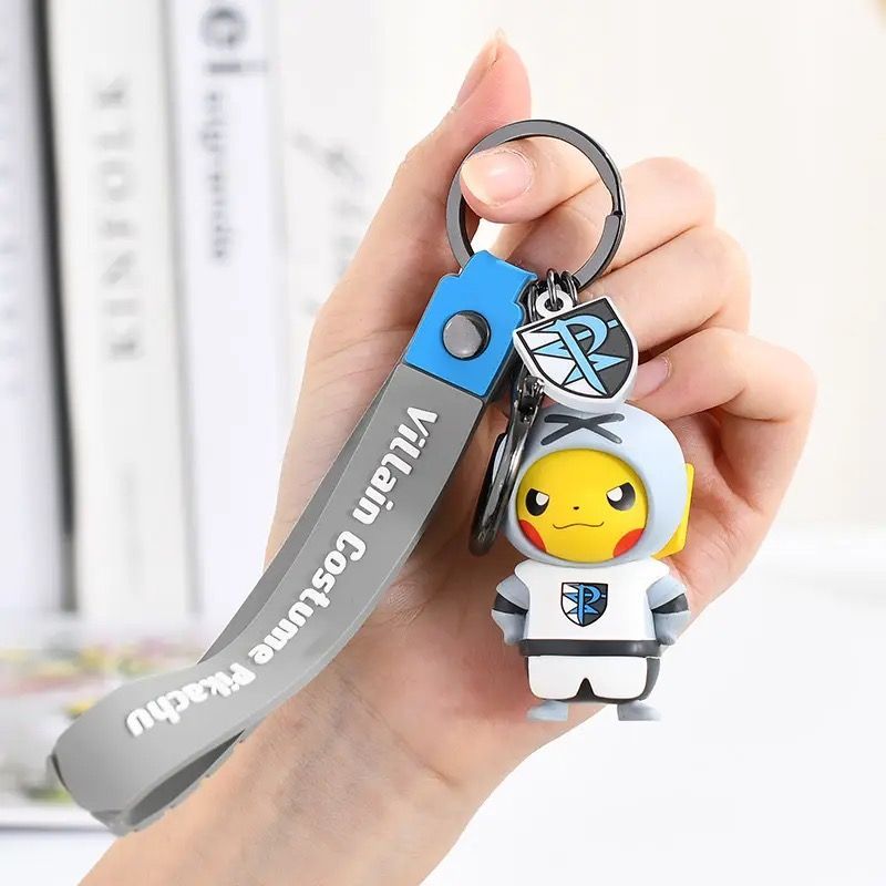 ポケモン団員ごっこピカチュウ キーホルダー 全7種（中国正規版