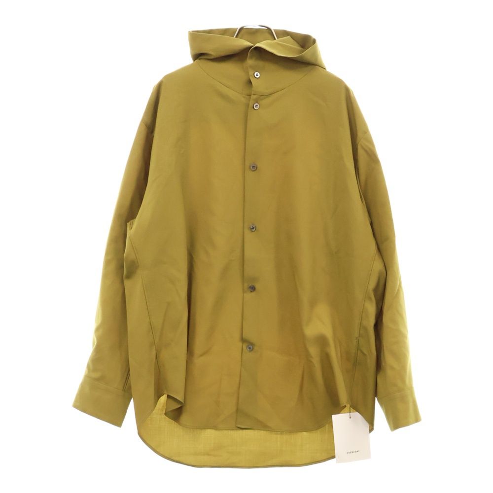 OVERCOAT オーバーコート Dropped Shoulder Hoody Top ドロップショルダー フーディトップ長袖シャツ マスタード レディース S23T011-NKWS