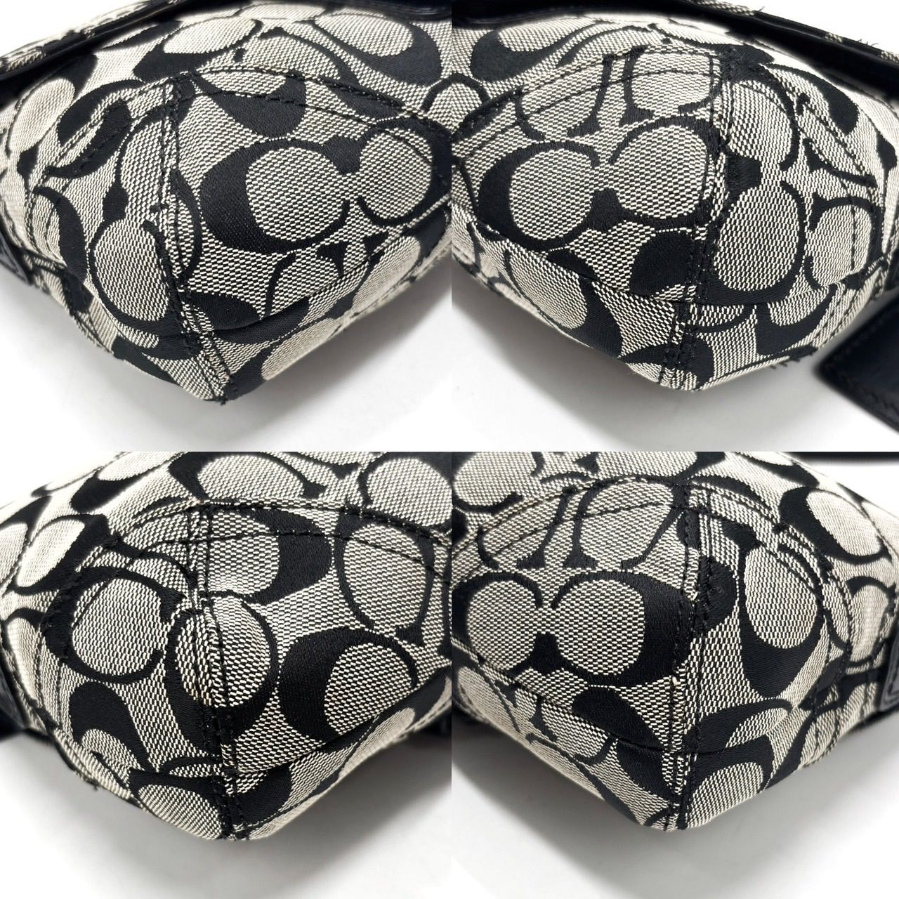 COACH Y2K soho belt signature canvas leather black gray shoulder bag unisex コーチ ハンドバッグ ショルダーバッグ USTAUSTRALIA_COM_AU