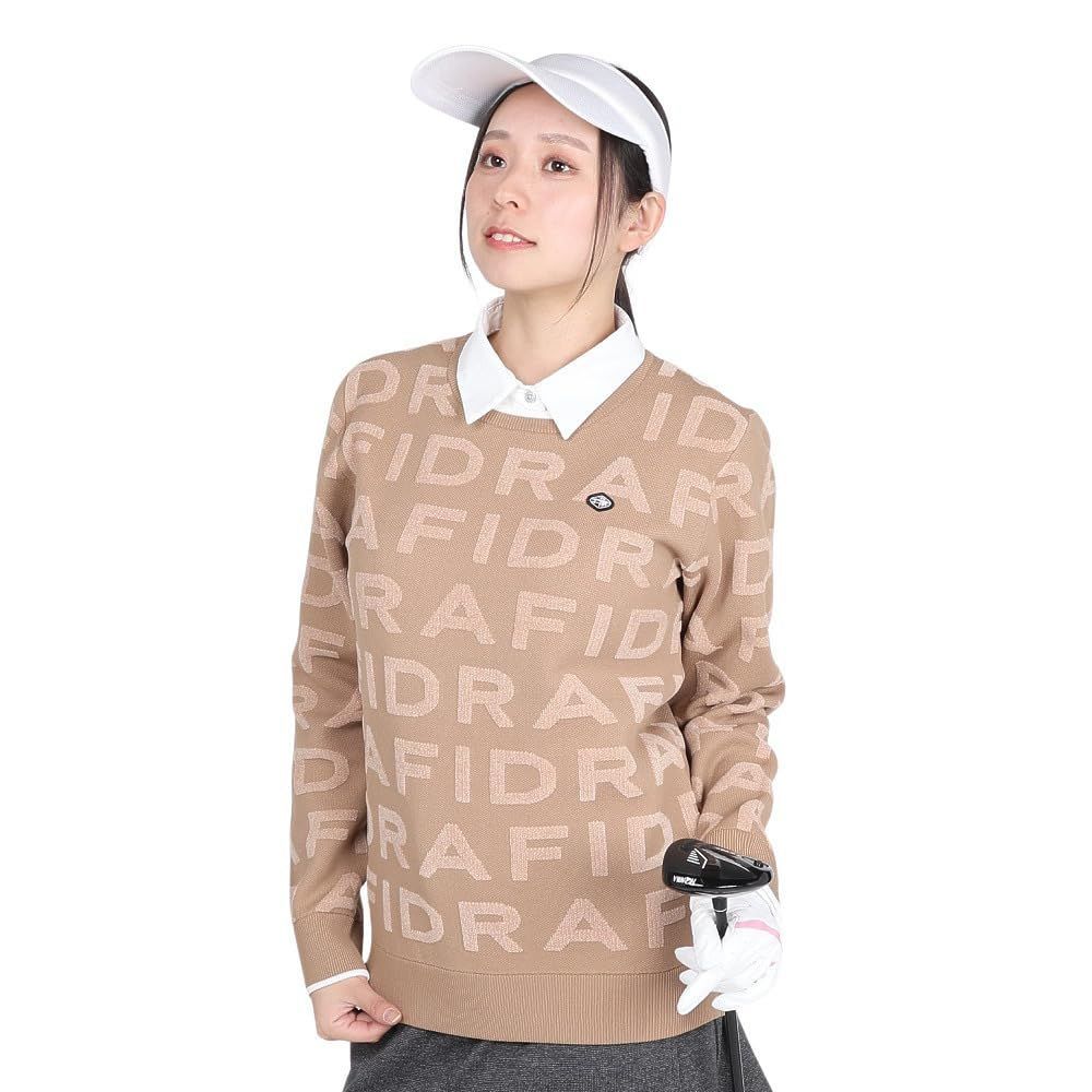 Size M_Color ベージュ フィドラ ゴルフセーター FD JQロゴニット レディース ベージュ