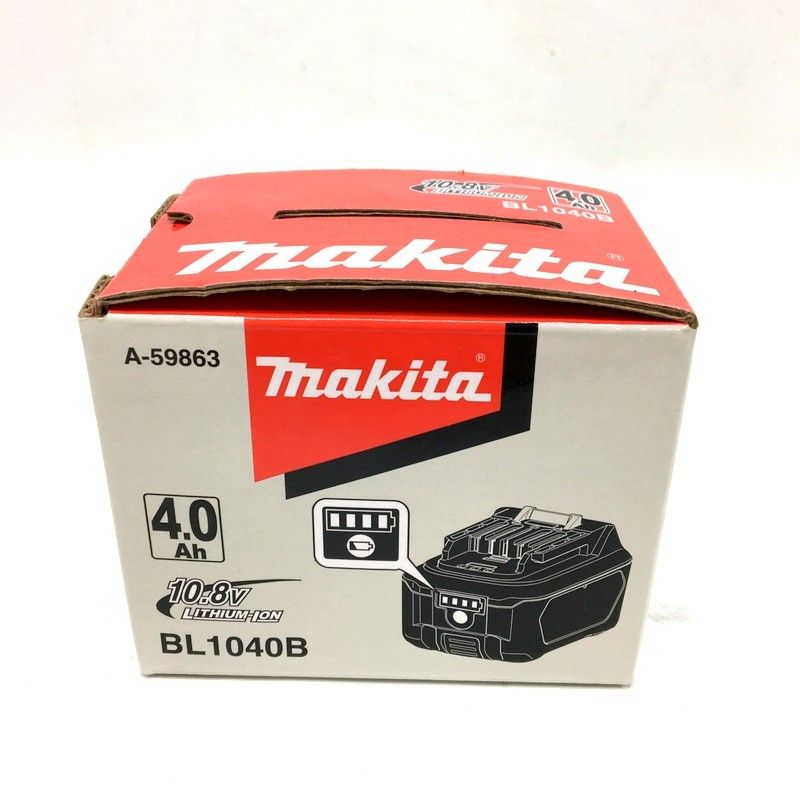 ♥ makita マキタ リチウムイオンバッテリ BL1040B A-59863 スライド式 10.8V 4.0Ah 純正品 △ DW3508