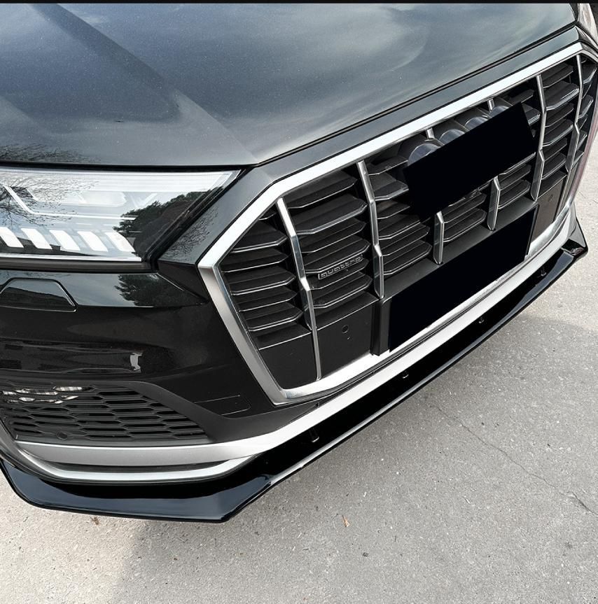 Audi Q7 S-line 2020〜2025年式対応 一体型フロントリップスポイラー＆エアロカバー