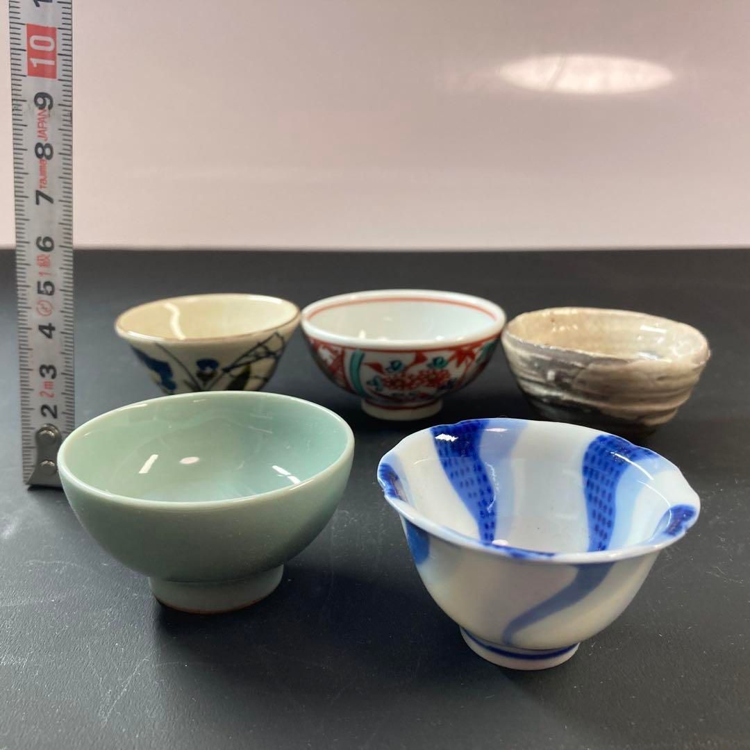 善五郎、道八等　京名工寄盃5点　共箱　本Y5-0515☆トコヒ 善五郎、道八等 京名工寄盃5点 共箱 本Y5-0515☆トコヒ - メルカリ