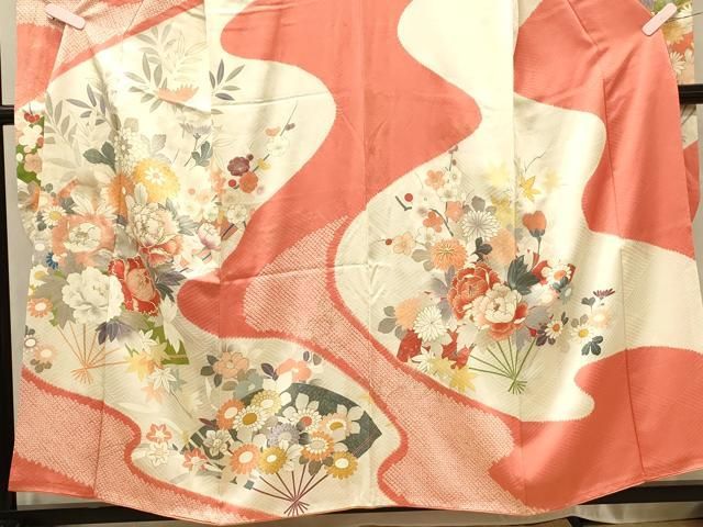 平和屋着物□豪華黒留袖 駒刺繍 草花文 金糸 正絹 逸品