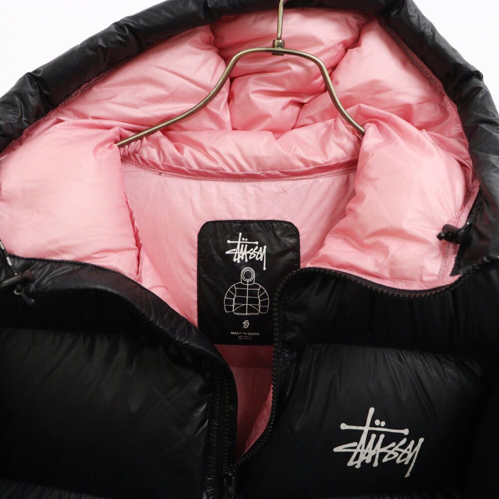 STUSSYダウンジャケット ピンク 中古・古着通販】stussy (ステューシー