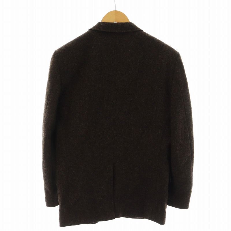 【美品/MOON生地】クリケット テーラードジャケット ヘリンボーン柄 キャメル 美品/MOON生地】クリケット テーラードジャケット ヘリンボーン