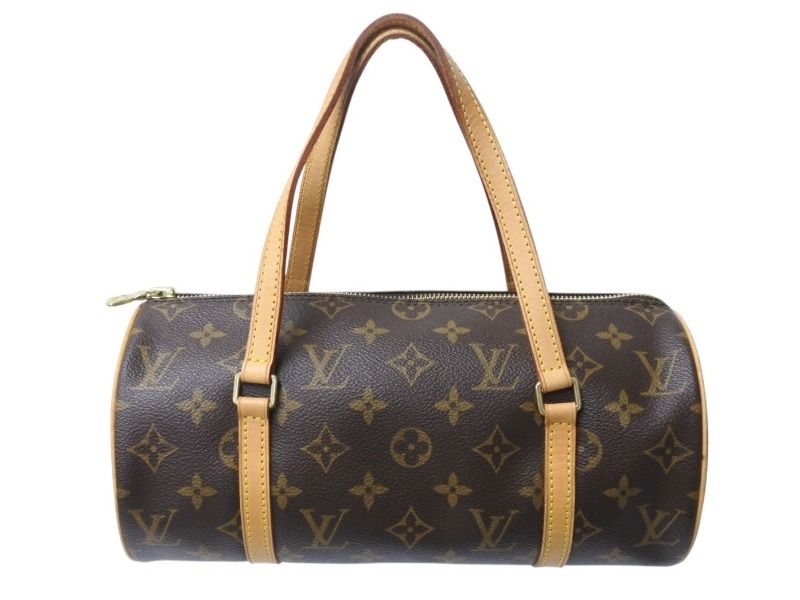 LOUIS VUITTON ルイヴィトン パピヨン26 ハンドバッグ M51366 モノグラム PVC レザー ブラウン ゴールド金具 4b003030