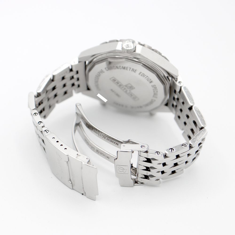 BREITLING ブライトリング クロノマチック A41360 A416G89NP クロノグラフ デイト シルバー SS ステンレス メンズ 自動巻き【6ヶ月保証】【腕時計】【中古】 BREITLING ブライトリング クロノマチック A41360 A416G89NP クロノ