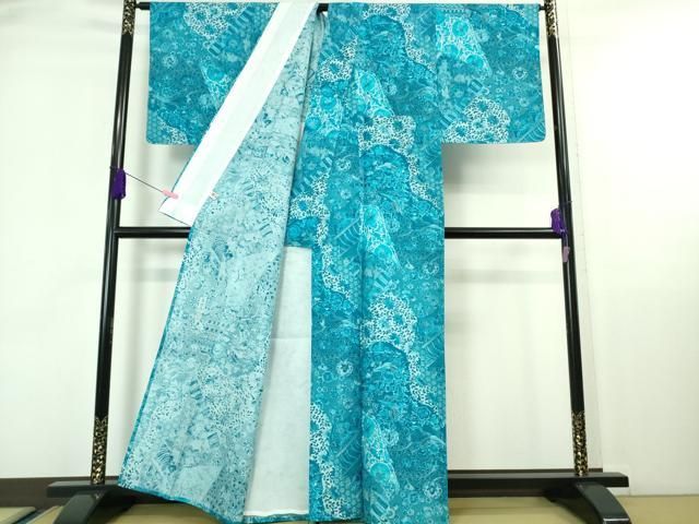 平和屋本店□希少 夏物 石川県指定無形文化財 夏牛首紬 白山工房 手織