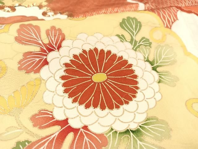 平和屋着物○豪華振袖・長襦袢セット 駒刺繍 平和屋着物□豪華振袖