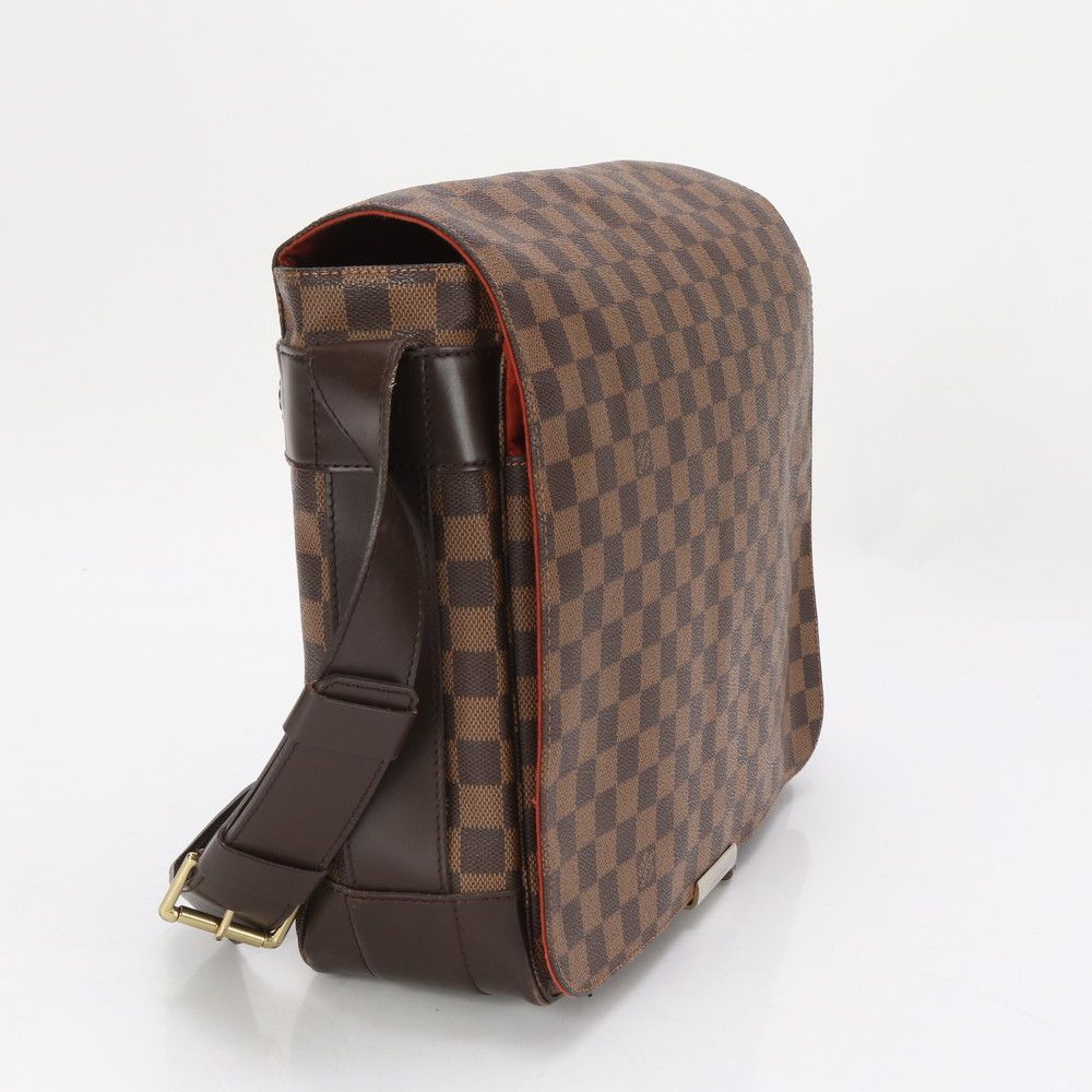 ルイヴィトン ダミエ バスティーユ N45258 レザー ショルダーバッグ  