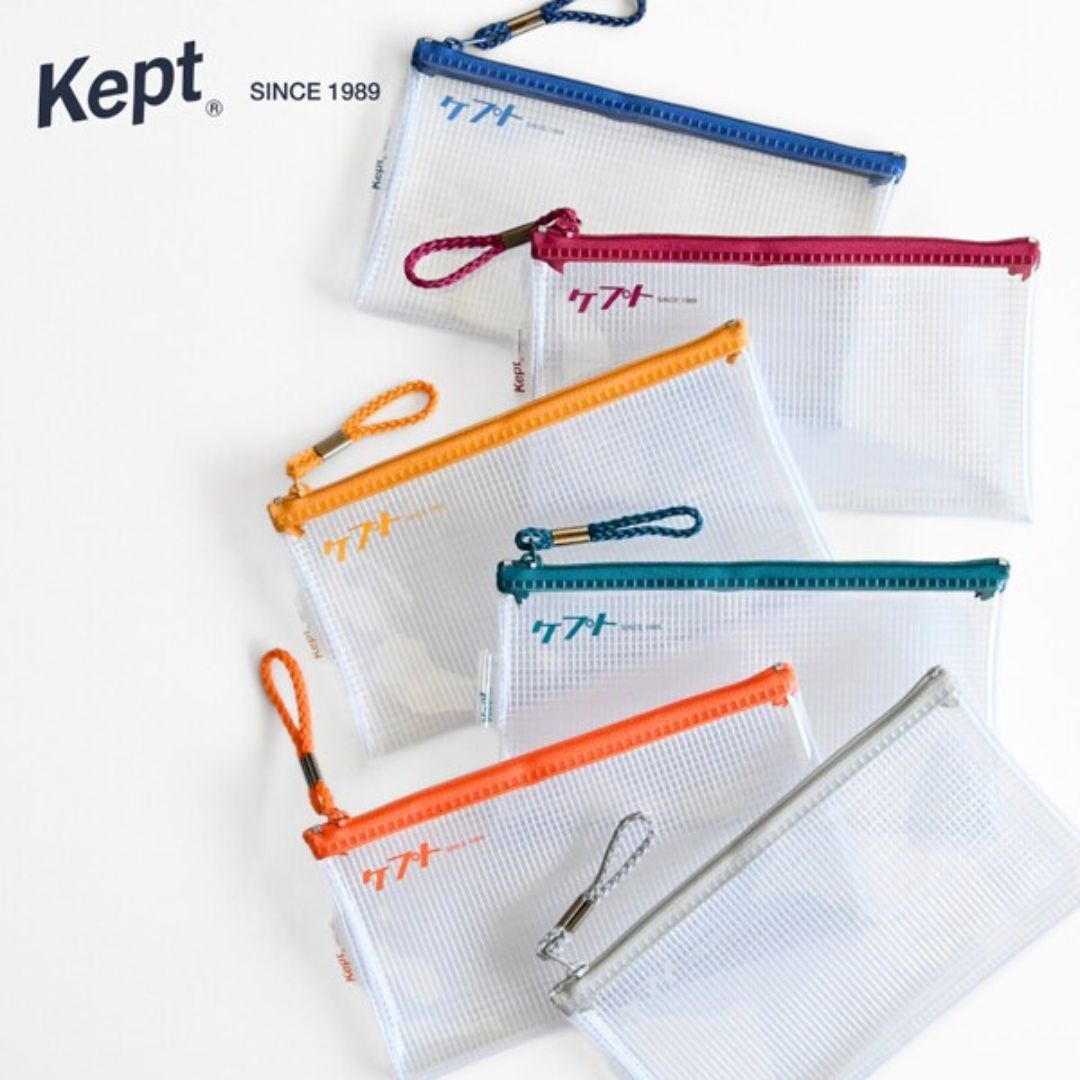 レイメイ藤井 Keptクリアペンケース カタカナ マスタード KPF6035Y