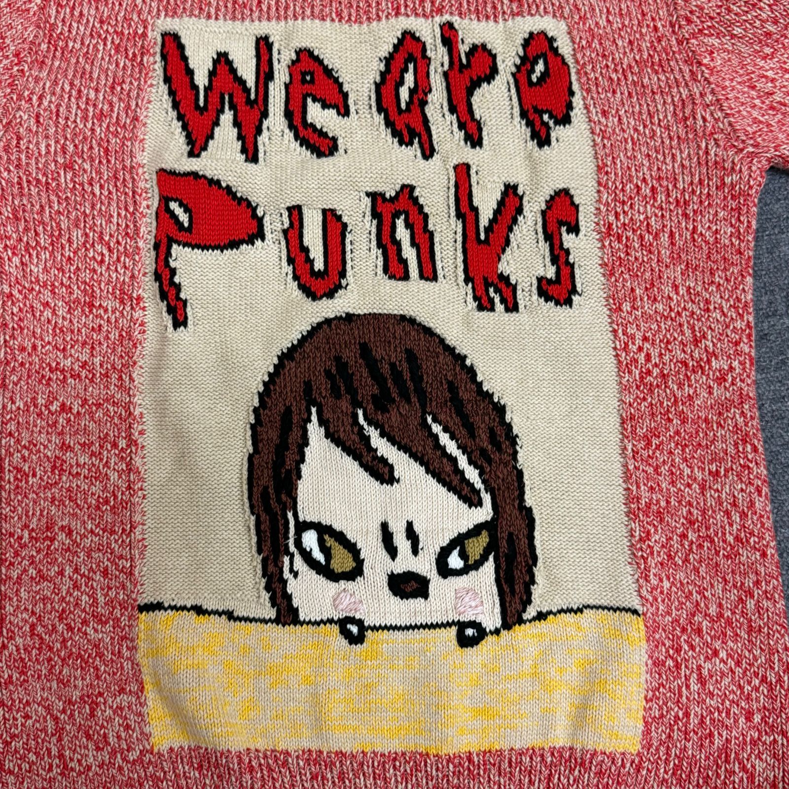 国内正規 Stella McCartney × 奈良美智 21SS We are Punks knit ニットセーター ステラマッカートニー  Yoshitomo Nara コラボ ピンク XS 76473A6 - メルカリ