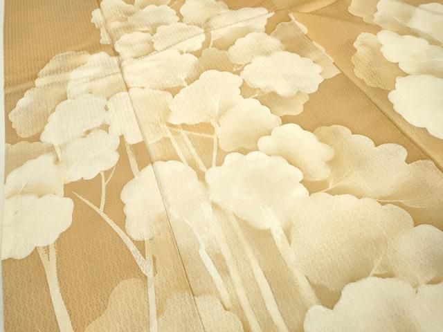 平和屋着物▽訪問着 樹林文 暈し染め 正絹 逸品 DAAU9886fe