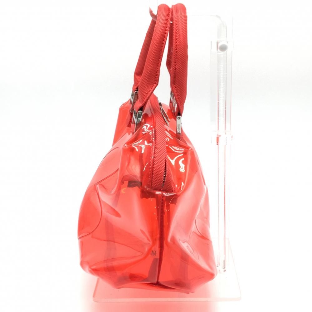 ムータマリン カートバッグ クリアレッド ロゴ ゴルフ muta