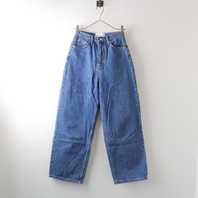 美品☆Na.e Wide Loose Jeans _Deep Blue M通常丈 nae 】Wide Loose