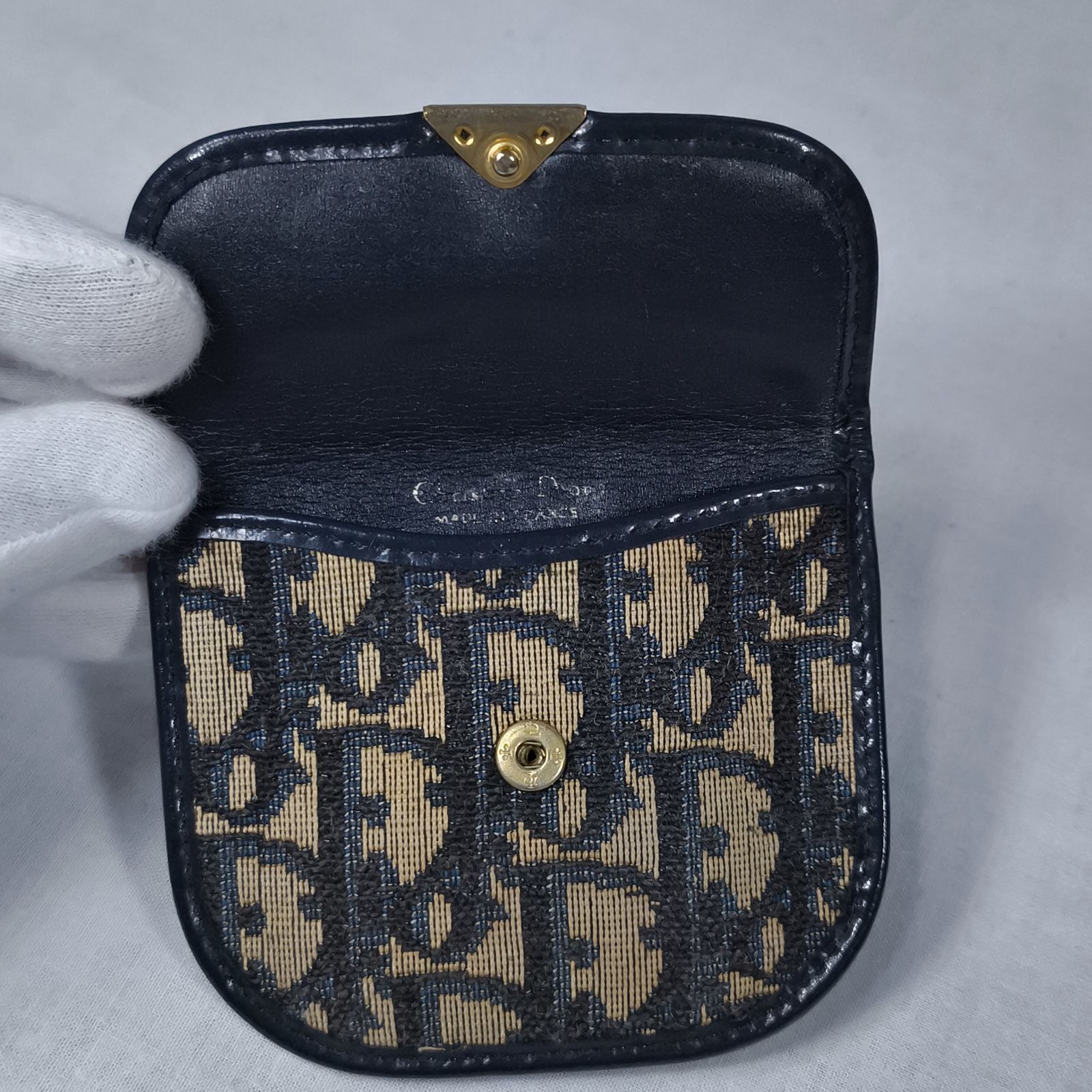 【美品】クリスチャンディオール ケース トロッター ビンテージ 小銭入れ Christian Dior クリスチャンディオール ヴィンテージ トロッター柄
