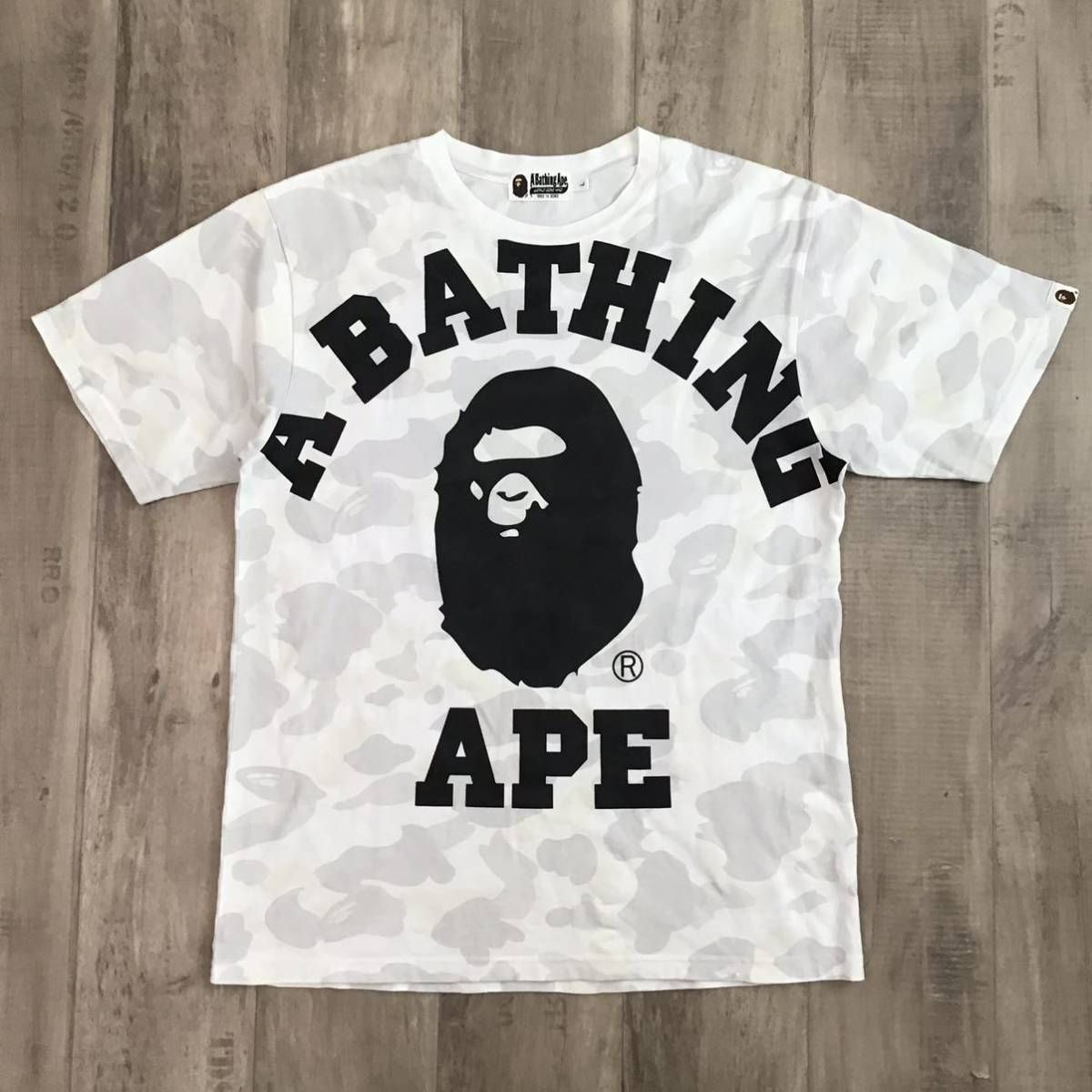 ☆蓄光☆ City camo Big college logo Tシャツ Lサイズ a bathing ape 