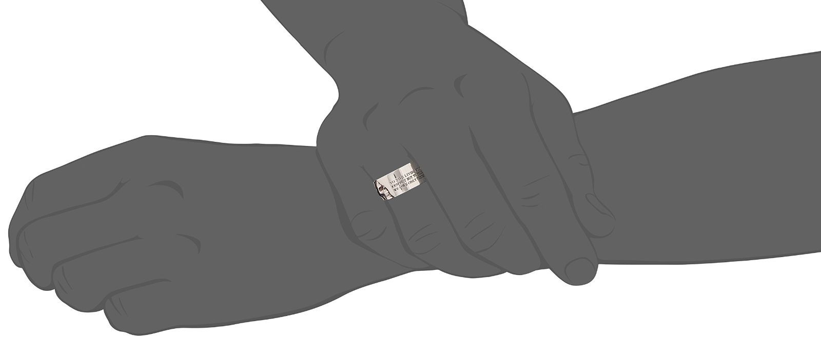 数量 メッセージスカルリング シルバー925 MONROE FC-114 SE-SV-20 Dr 日本サイズ20号 ドクターモンロー